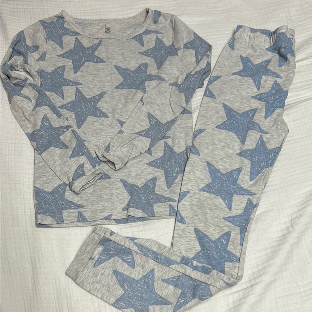Carter's Gray and Blue Pajama Set with Star Pattern